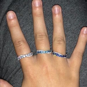 Set of 3 colored rings! Beauties